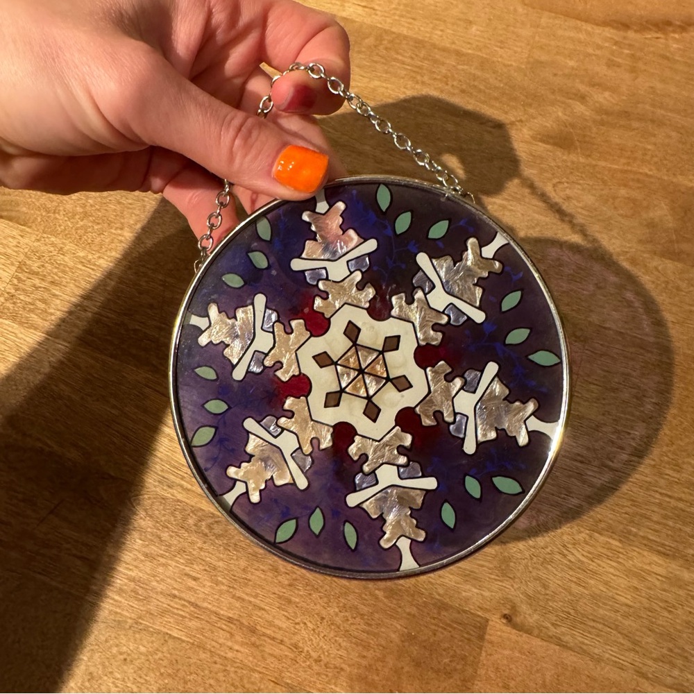 Window Light Catcher with Snowflake Design - Picture 3 of 4